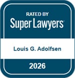 Rated By Super Lawyers | Louis G. Adolfsen